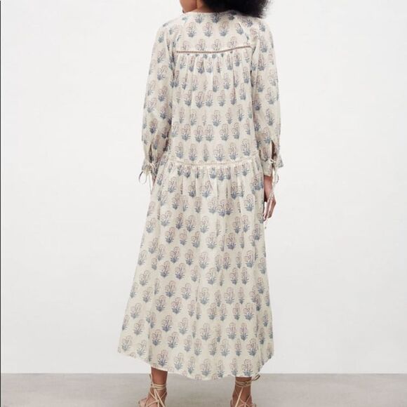 ZARA BOHO PRINTED TIERED DRESS - Picture 13 of 14